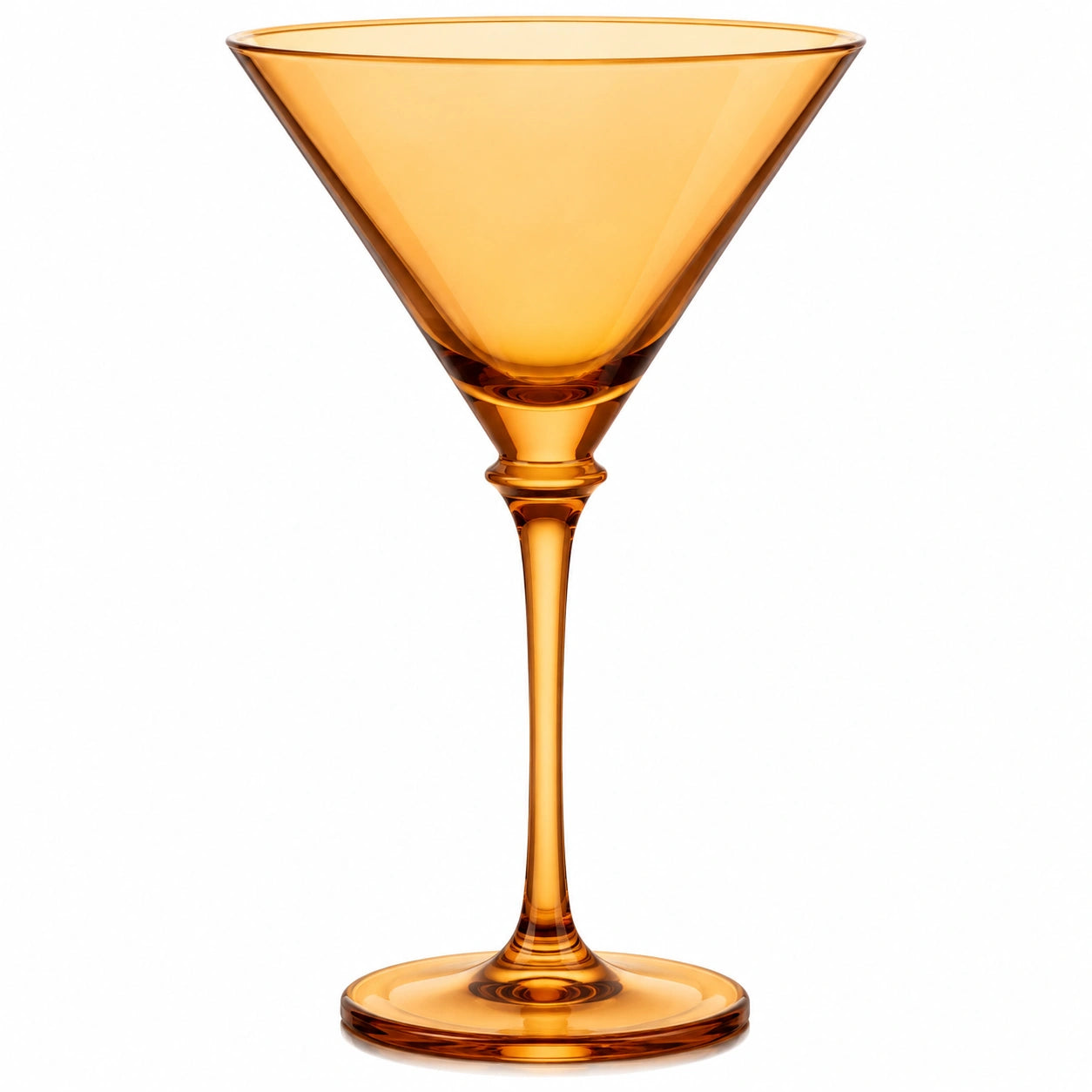 Elegantes Martiniglas 200 ml Bernstein - Mundgeblasen